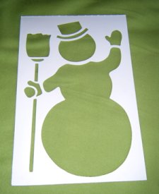 Snowman Stencil