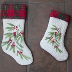 Stenciled Christmas: Quilted Stockings
