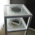 Negative Stenciling with Frosted Glass Spray