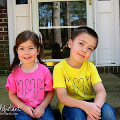 Bunny Peeps Stenciled TShirts