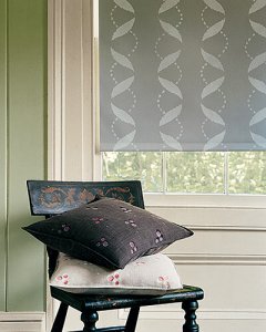 Stenciled Roller Shade Stenciled Roller Shade