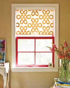 Southern Living: Stenciled Window Shade Stenciled Window Shade