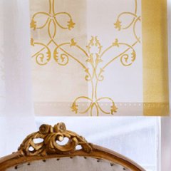 stenciled roller shade Stenciled Roller Shade