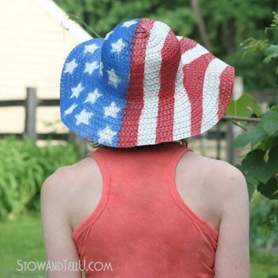 Stow&TellU: Patriotic Straw Hat