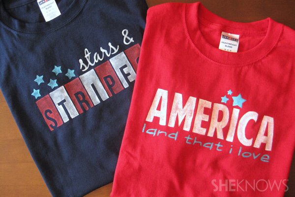SheKnows: Patriotic Stenciled Tees