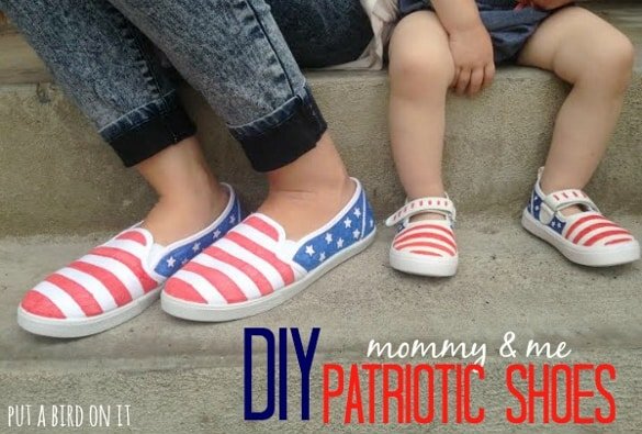 Pretty Providence: DIY Patriotic American Flag Shoes