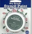 Plaid Stencil Decor Dry Brush Paints
